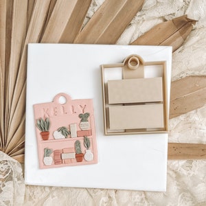 Bookshelf ornament  clay cutter