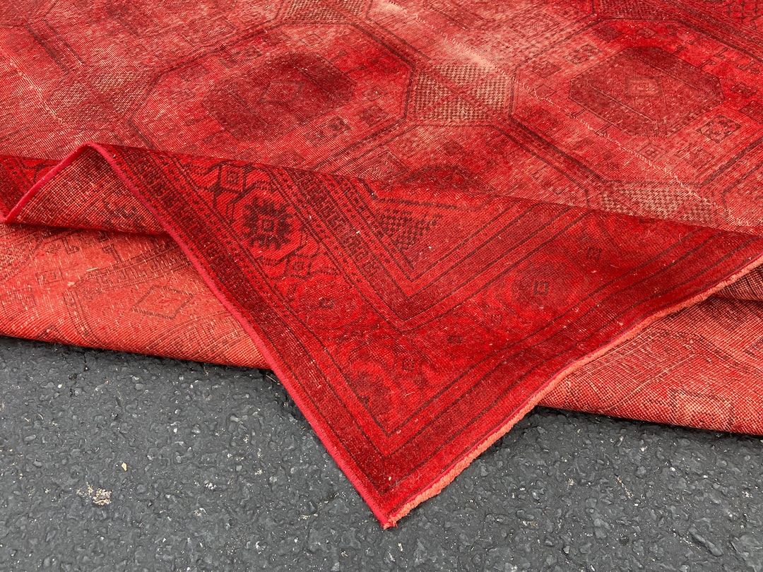 High Quality Vintage Red Rug Vintage Rug Very Good Condition Etsy UK