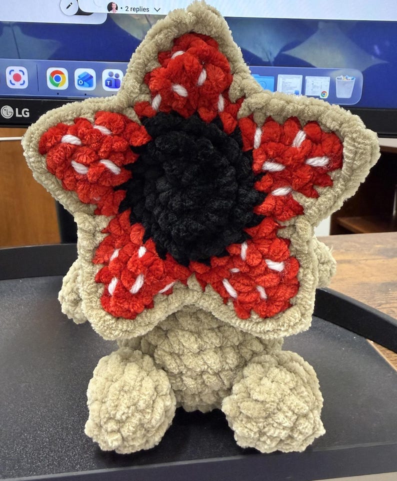Baby Demi Monster Crochet Plush Cuddly Desk Pet image 6