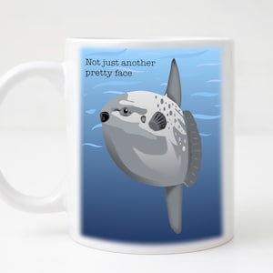Ocean Sunfish/Mola Mola/Sunfish Mug/Mola Mola Mug/Ocean Sunfish Mug/Cute Fish Mug/Cute Mola Mola Mug/Mola Mola Water Bottle