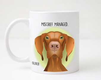 Vizsla Mug/Cute Vizsla Mug/Vizsla Water Bottle/Cute Vizsla Water Bottle/Cute Dog Mug/Dog Water Bottle/Vizsla Drinkware/Personalized Mug