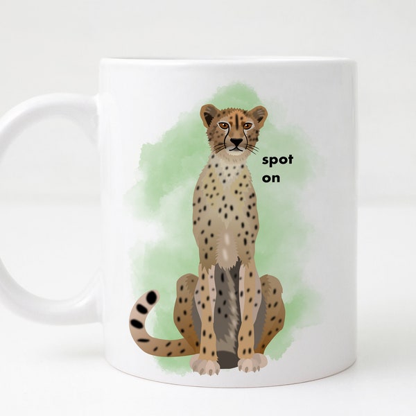 Cheetah-mok: 'Spot On'-cadeau voor kattenliefhebber