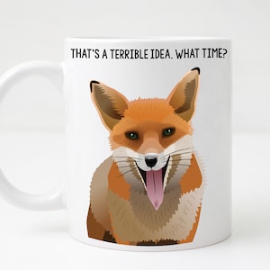Red Fox Mug/Fox Mug/Funny Fox Mug/Cute Fox Mug/Fox Coffee Mug/Gift for Fox Lovers/Cute Fox Mug/Cute Fox Gift/Funny Fox Gift/Zookeeper Gift