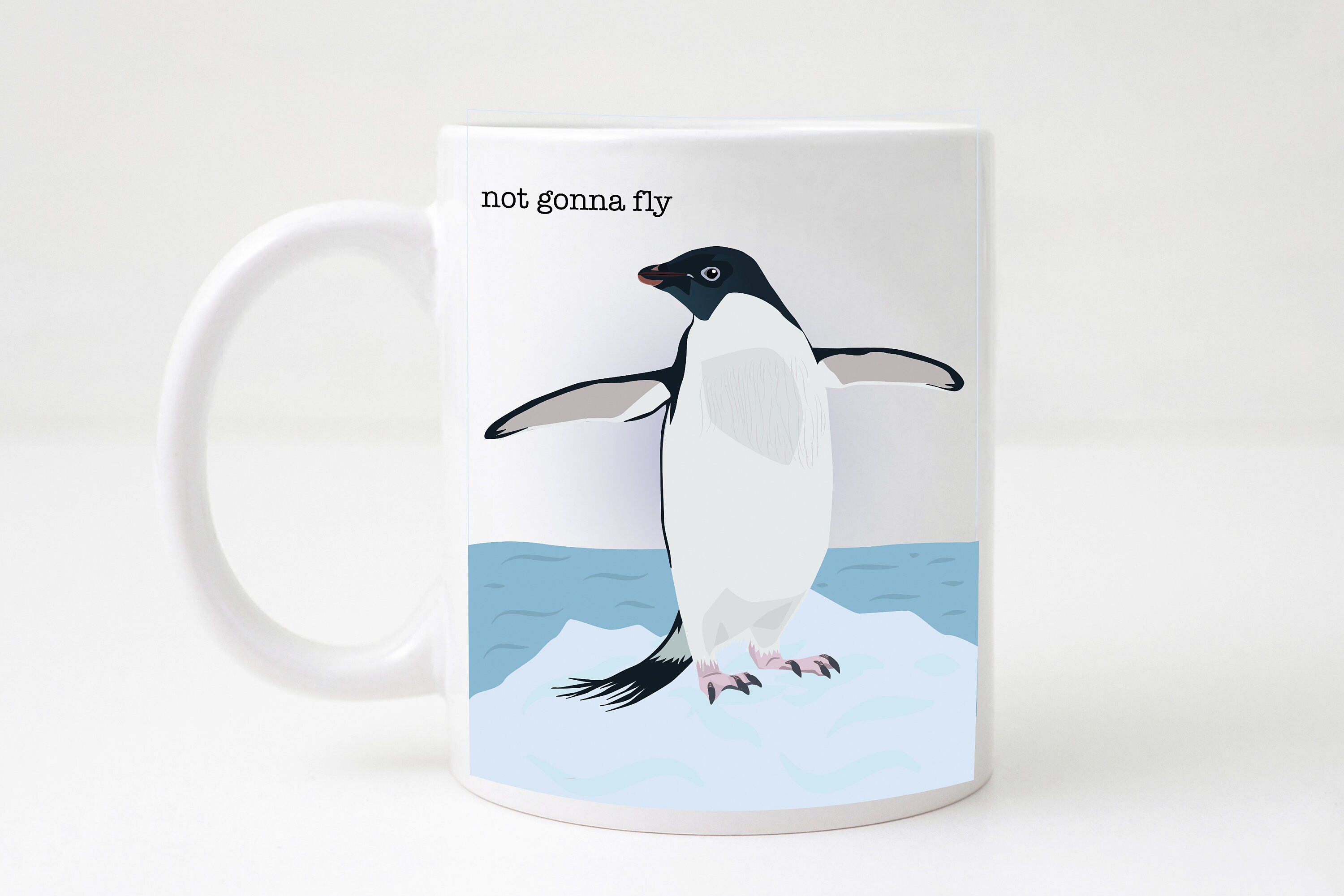 Penguin Mug/Cute Penguin Mug/Adelie Penguin/Cute Penguin  