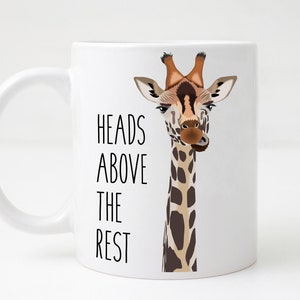 Giraffe Mug/Cute Giraffe Mug/Funny Giraffe Mug/Giraffe Lover Gift/Cute Giraffe Gift/Funny Giraffe Gift/Zookeeper Gift/Giraffe Water Bottle