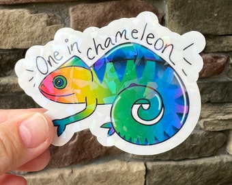 Chameleon Sticker, Cute Reptile Sticker, Cute Lizard Sticker, Journal Sticker, Water Bottle Sticker, Computer Sticker