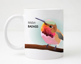 Cute Hummingbird/Hummingbird Mug/Cute Hummingbird Mug/Hummingbird Gift/Funny Bird Mug/Funny Bird Gift/Bird Lover Gift/Rufous Hummingbird