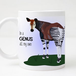 Okapi Mug/Cute Okapi Mug/Okapi Coffee Mug/Okapi Gift/Giraffe Mug/Cute Giraffe Mug/Giraffe Lover Gift/Okapi Water Bottle/Giraffe Water Bottle