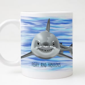Great White Shark Mug - Funny Shark Mug - Shark Lover Gift - Shark Drinkware