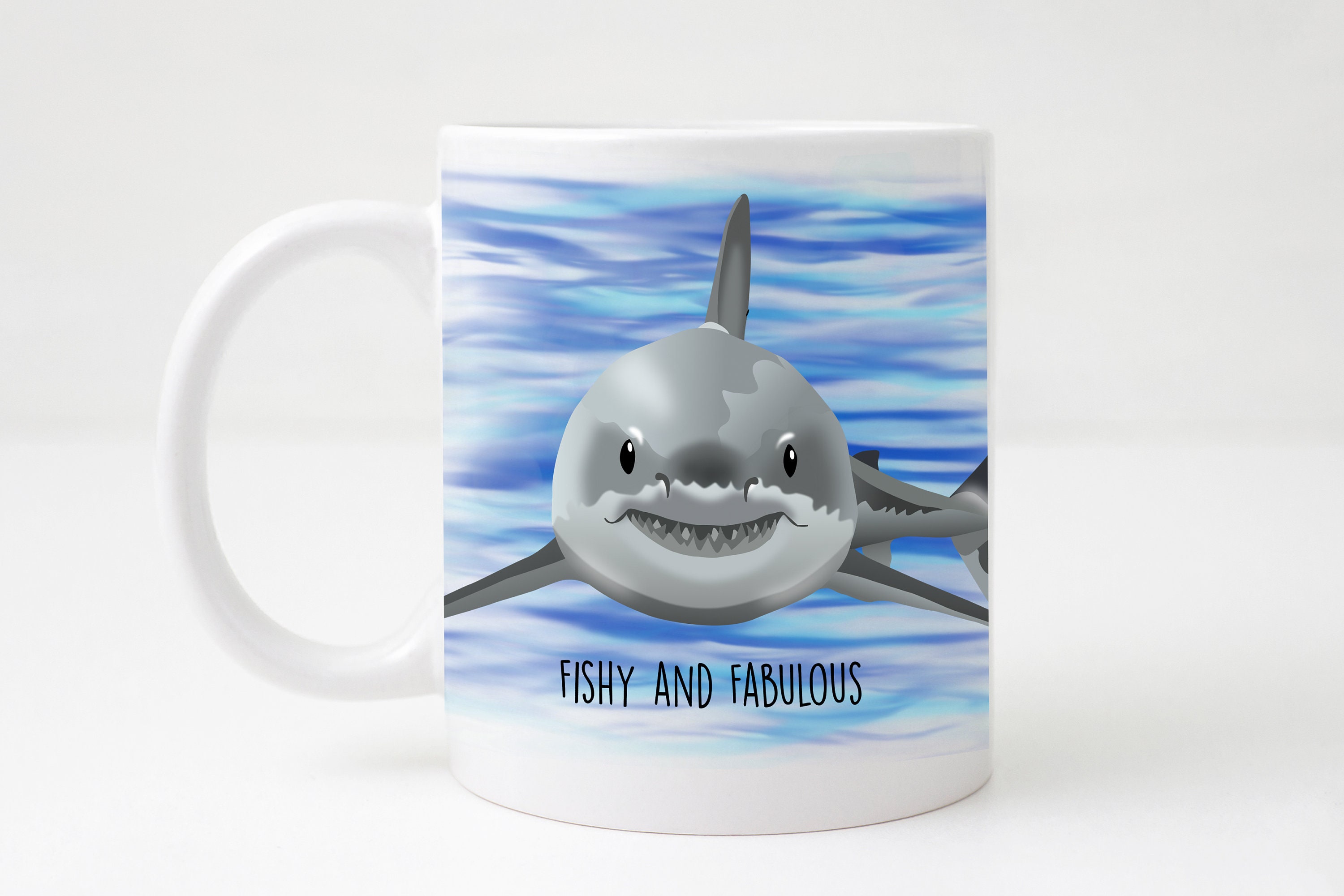 Porte-sachet de thé mignon et amusant avec un requin pêcheur -  France