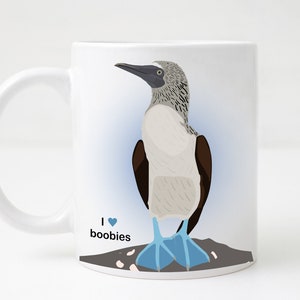 Taza de café con piqueros de patas azules - Me encantan los piqueros