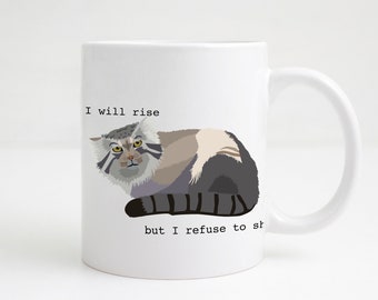 Grumpy Pallas Cat Mug: Funny Coffee Lover Gift