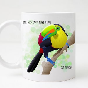 Keel-billed Toucan Mug: Funny Bird Pun Gift