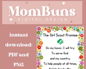 Girl Scout Promise - Etsy