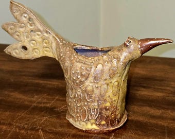 1970s Mid‑Century Willi Eggerman Studio Pottery Bird Sculpture