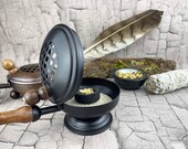 Incense pan - Incense vessel - Iron - Smoked bowl