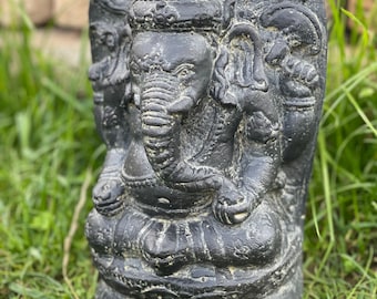 Ganesha - 28cm - CASTSTONE - für Außen und Innen - Gartenfigur