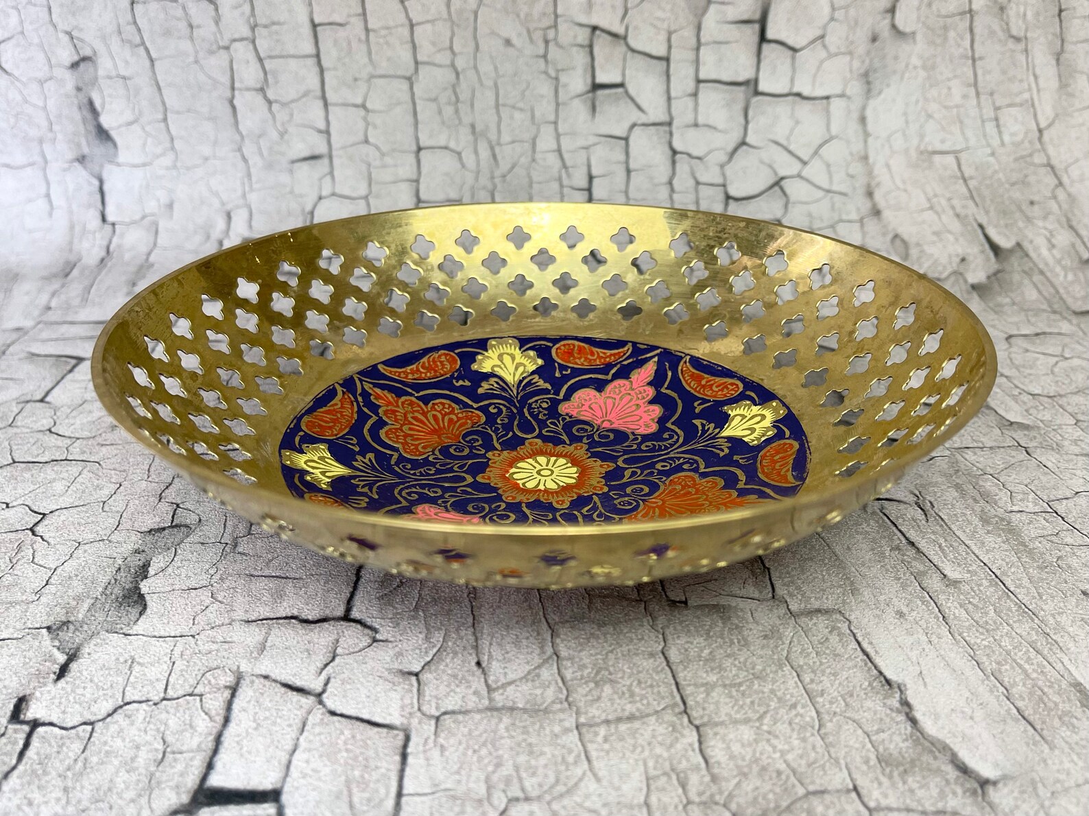 Smoked bowl smoke plate decorative plate brass Etsy