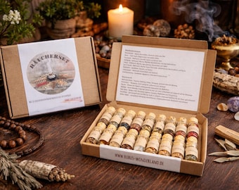 Incense set with 16 different incenses and blends