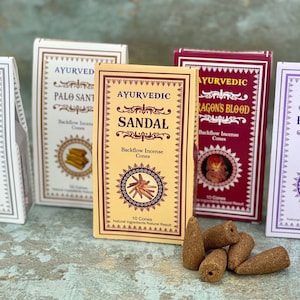 Ayurveda Back Flow Cones - Backflow incense cones