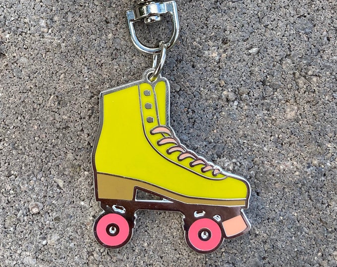Roller Skate Keychain Bag Charm Rollers Skate Accessories Etsy