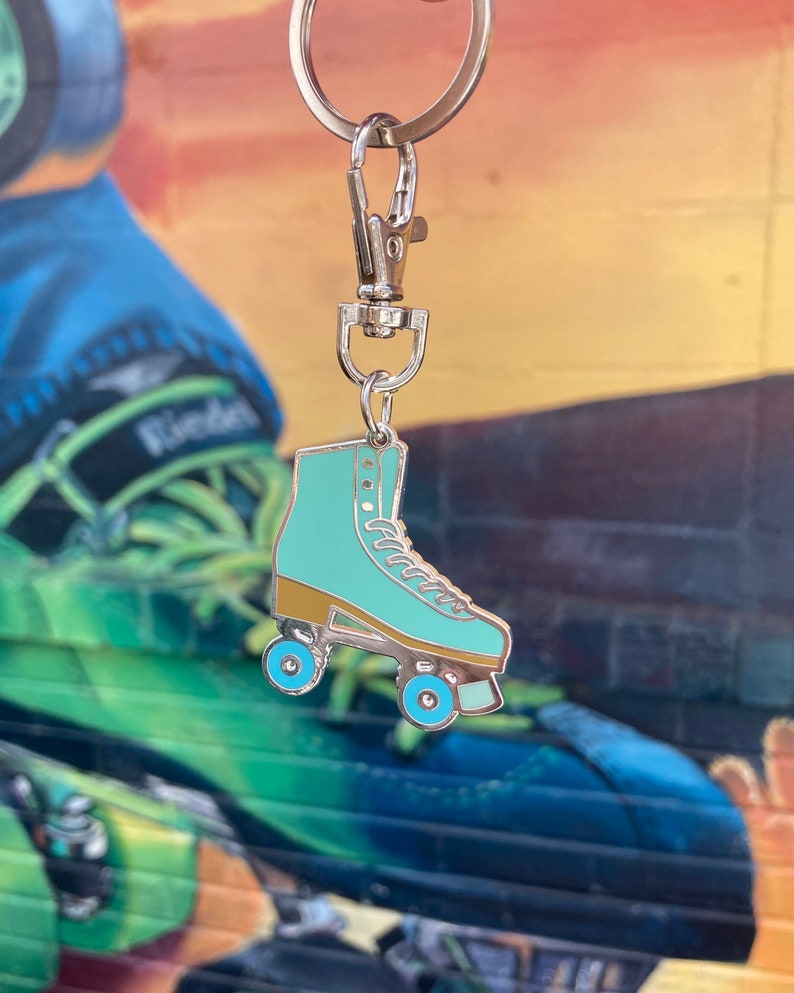Roller Skate Keychain Bag Charm Rollers Skate Accessories Etsy