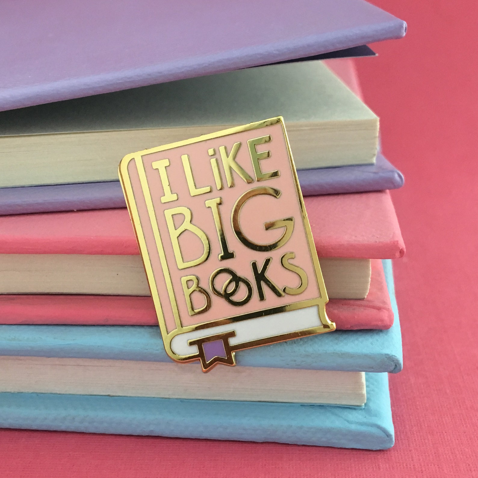 I Like Big Books pin