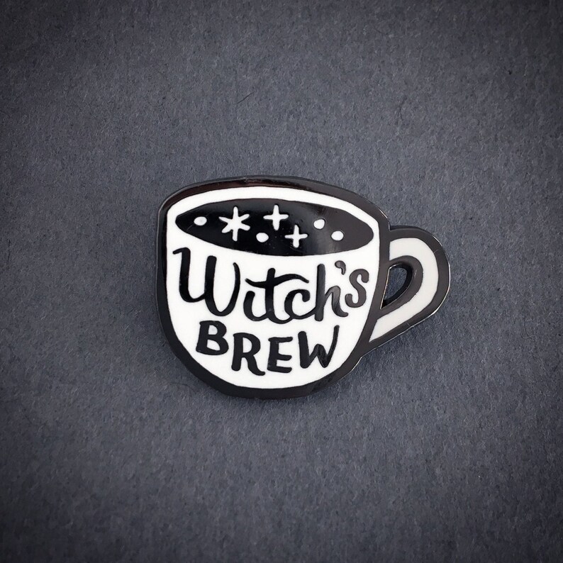 Witch's Brew Mug Enamel pin  witchy  witch jewelry image 3