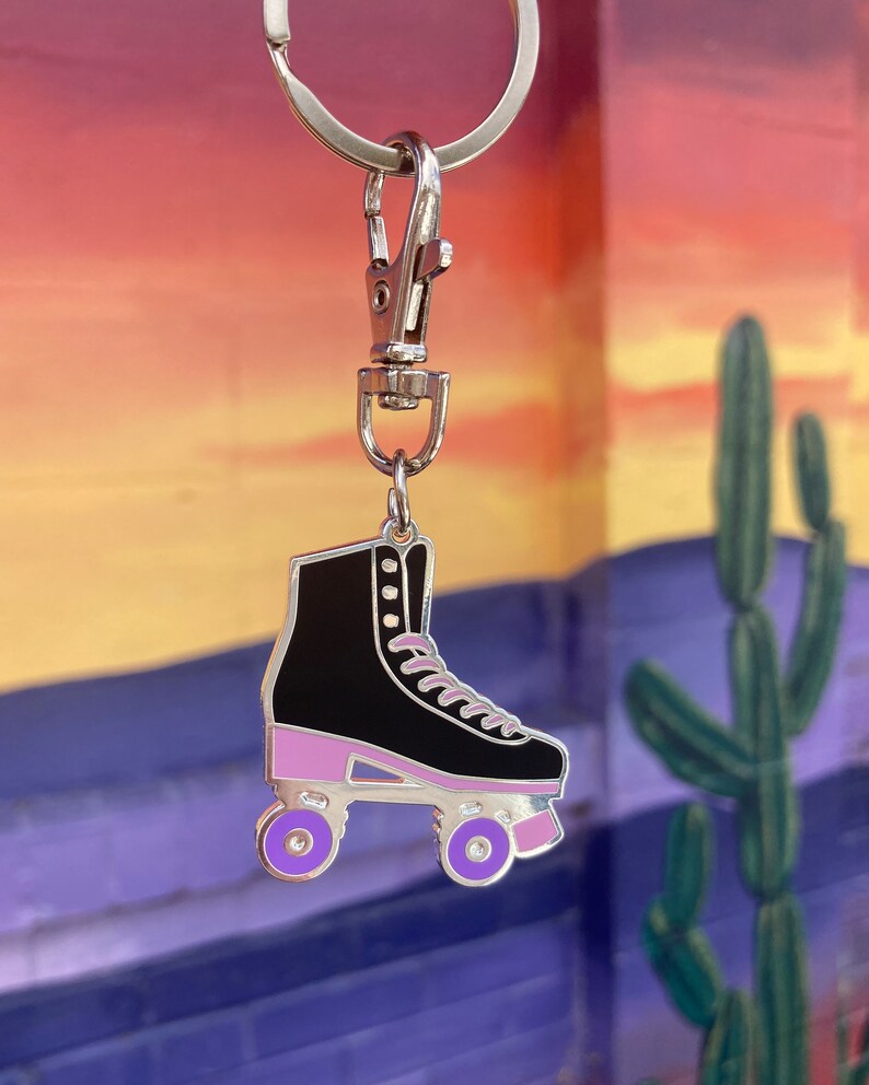 Roller Skate Keychain Bag Charm Rollers Skate Accessories Etsy