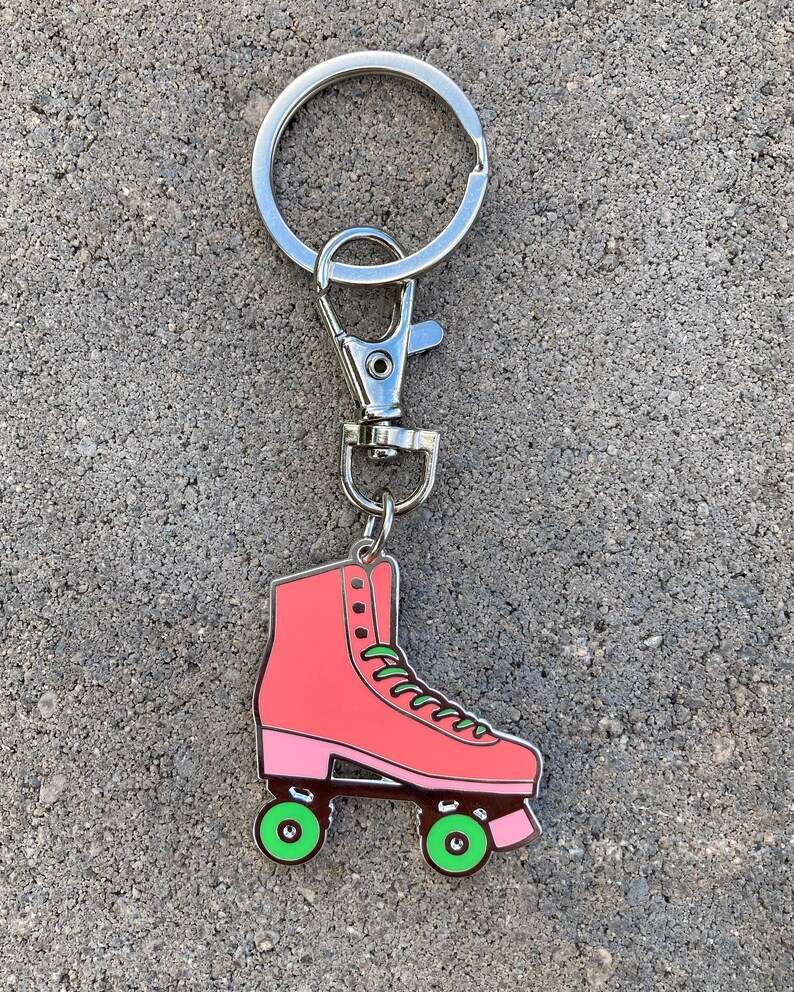 Roller Skate Keychain Bag Charm Rollers Skate Accessories Etsy