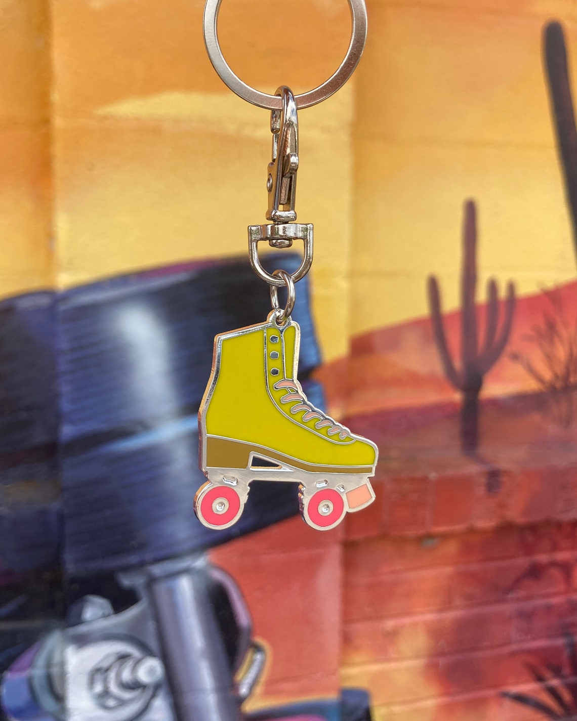 Roller Skate Keychain Bag Charm Rollers Skate Accessories Etsy