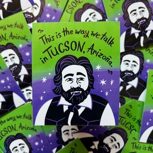 Jackie Daytona vinyl sticker - what we do in the shadows sticker - Laszlo - Tucson sticker