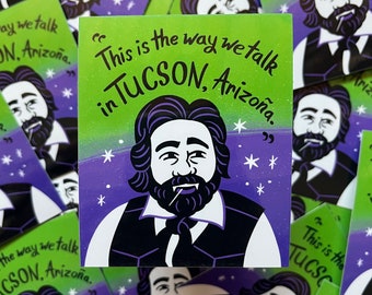 Jackie Daytona vinyl sticker - what we do in the shadows sticker - Laszlo - Tucson sticker