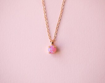 Ketting 6 mm: suikerspin opaal