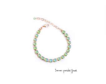 5mm Peridot Frost Bracelet