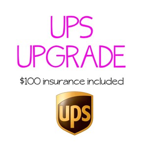 ADD ON UPS Shipping (not available Hawaii/ Alaska)