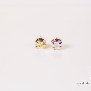Crystal AB Stud Earrings - 5mm