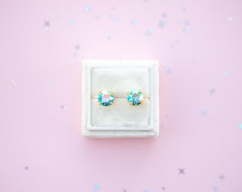 Lt Turquoise AB-stekers - 8 mm