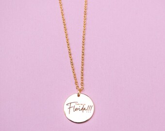 Breng me naar Florida!!! Bedelketting: kies de kleur en lengte van de instelling