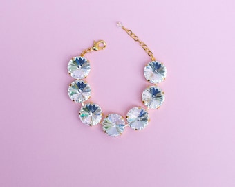 Pulsera Rivoli Crystal Clear de 18 mm