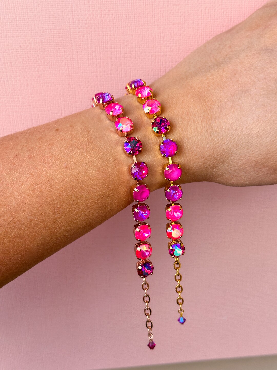 8mm Disco Dream House Bracelet Choose Setting Color Etsy