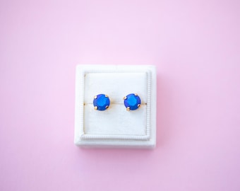 Oorknopjes Sapphire Frost: 8 mm