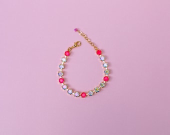 6 mm-armband Florida Ready - Neonroze Delite - Kies een instelling voor kleur en lengte