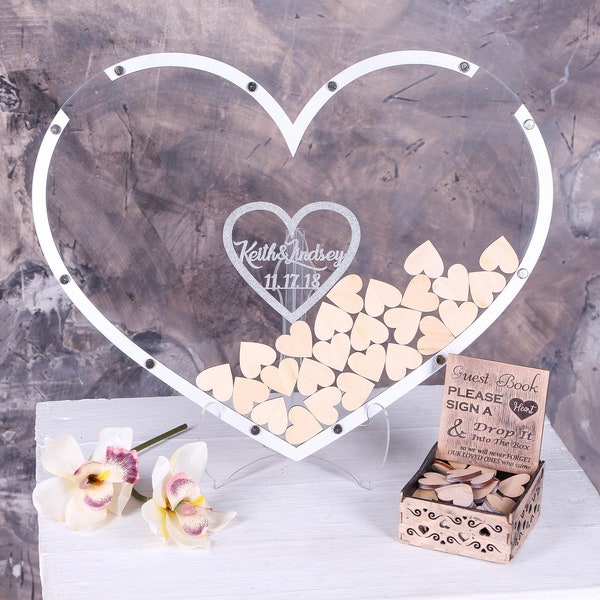 Heart Guestbook Etsy