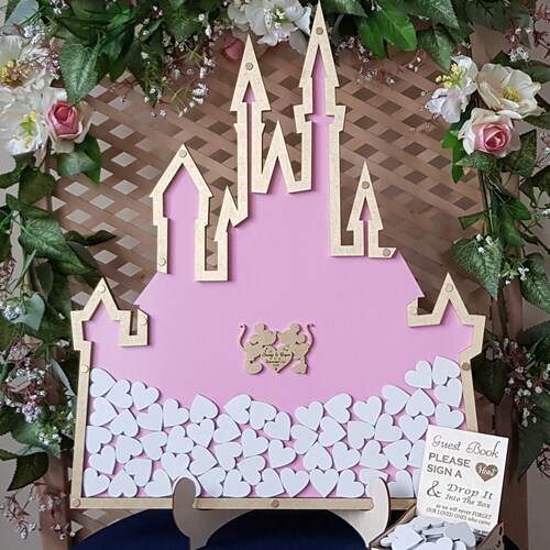 Wedding Guest Book Alternative Baby Shower Guest Book Castle Etsy