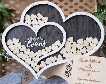 Heart Wedding Guest Book Alternative/Wedding Guest Book Wood/Wedding Heart Box/50th Guest Book/Guest Book , Мothers Day Gift