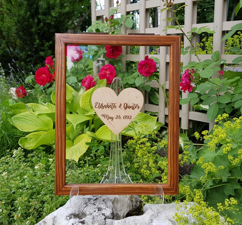 Personalized Wedding Guest Book Wooden Hearts Guest Book Etsy