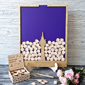 Księga Gości Urodzin Sweet Sixteen, Fioletowa Skrzynka Na Urodziny, Księga Gości Wieży Księżniczki Roszpunki, Bajkowe Urodziny, Spersonalizowane Przyjęcie Quinceanera
