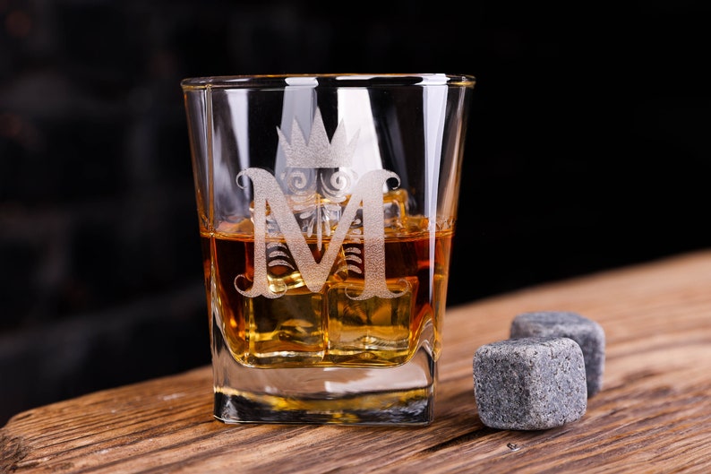 Whiskey Decanter Set Personalized Glass Decanter Bourbon Etsy