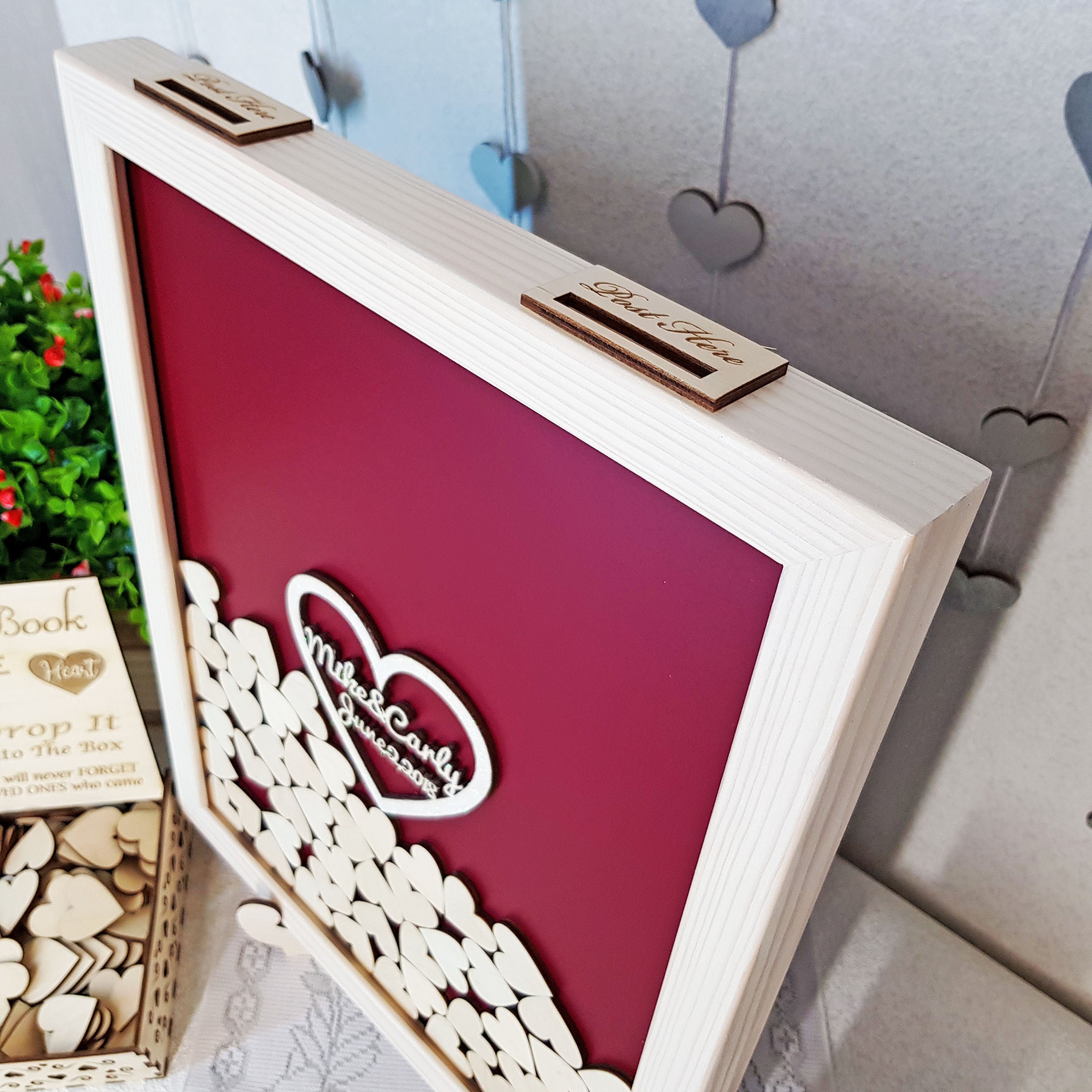 White Guest Book for Wedding Guest Book With Custom Names Etsy